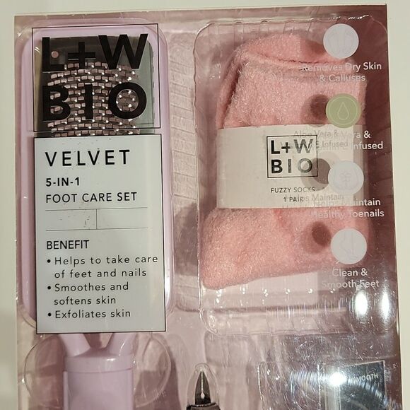 L + W Bio Velvet 5-in-1 Foot Care Set - Picture 3 of 4